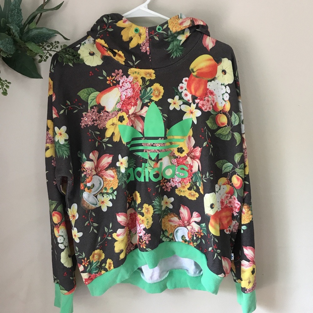 Floral Adidas Hoodie